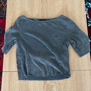 Grey Topshop Crop Top